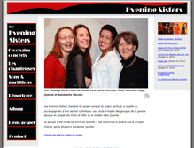 Tablet Screenshot of eveningsisters.com